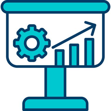 çubuk çizelgesi vektör illüstrasyonu