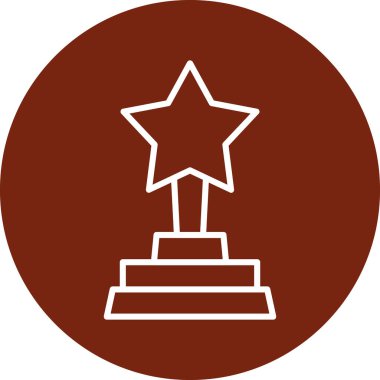 Kupa. Web simgesi basit illüstrasyon