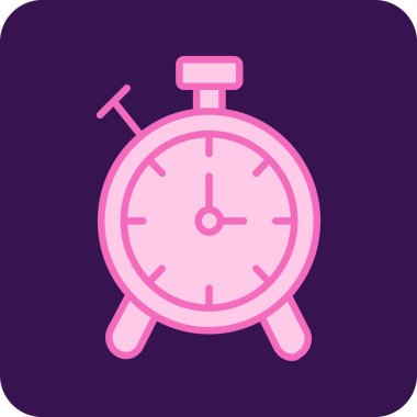 Saat. Web simgesi basit illüstrasyon