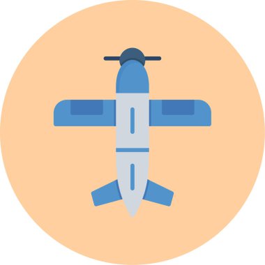 Uçak. Web simgesi basit tasarım