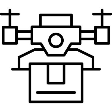 Drone kamera simgesi, özet biçimi