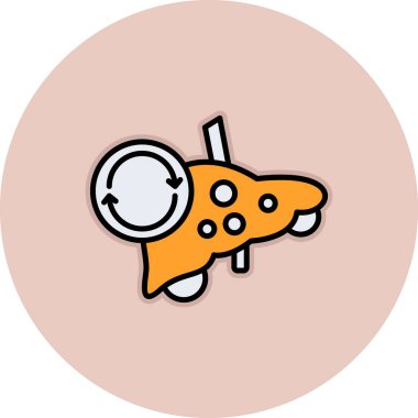 Uçak simgesinin vektör illüstrasyonu