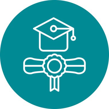 Eğitim ikonunun vektör illüstrasyonu