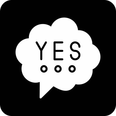 evet web simgesi, illüstrasyon