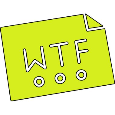 Harfli bir çizgi film işaretinin vektör çizimi