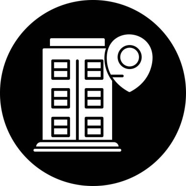 konum. Web simgesi basit illüstrasyon