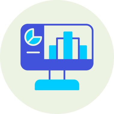 trend biçimi izole edilmiş arkaplanda analitik simgesi