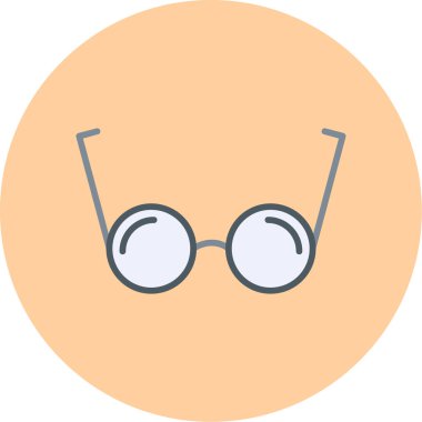 Gözlük Web simgesi basit vektör illüstrasyonu