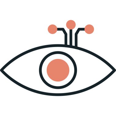 Göz simgesi, vektör illüstrasyonu