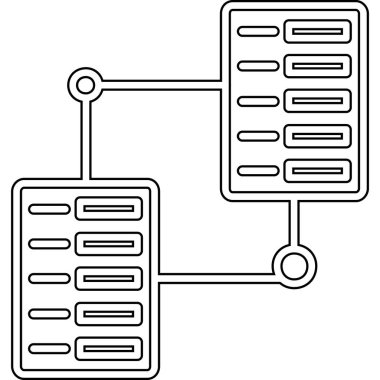 sunucu sunucu simgesi ana hat biçiminde