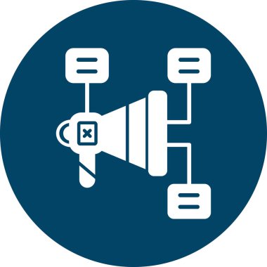 hoparlör düz yuvarlanmış vektör simgesi