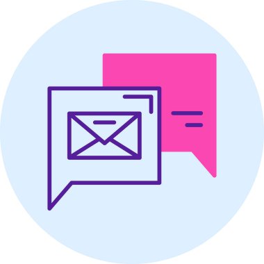 E-posta. Web simgesi basit illüstrasyon