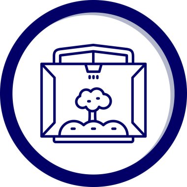 Bitki. Web simgesi basit tasarım