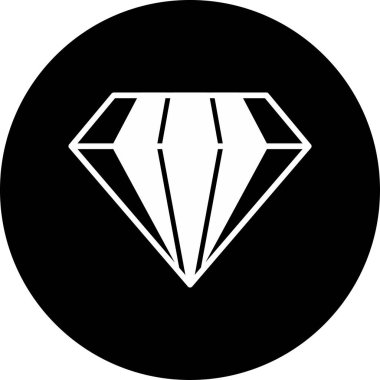 Elmas simgesi vektör illüstrasyonu