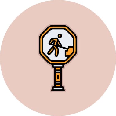 yol işareti vektör çizimi