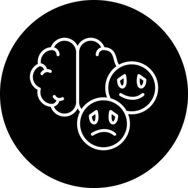 Üzücü simge vektör illüstrasyonu