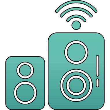 radyo sinyali vektör illüstrasyonu