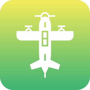 Moda tarzında izole edilmiş uçak simgesi