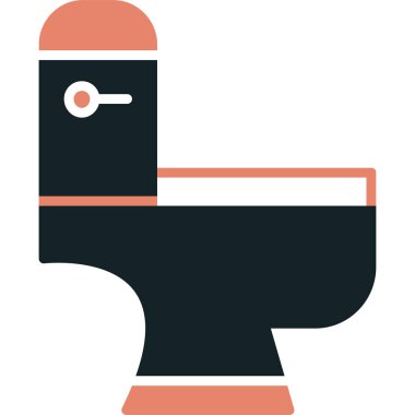 klozet ikonu, basit tasarım