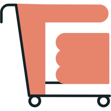 Tramvay. Web simgesi basit illüstrasyon