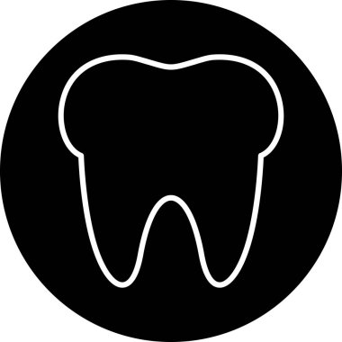 Diş. Web simgesi basit illüstrasyon