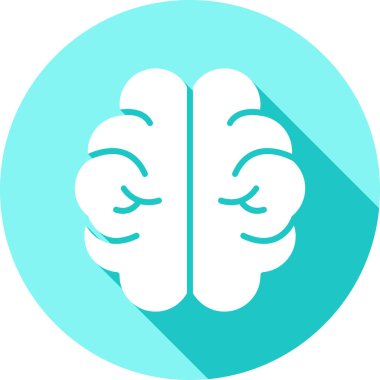 beyin ikonu vektör illüstrasyonu