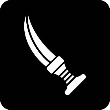 Bıçak. Web simgesi basit illüstrasyon