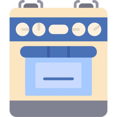 Mutfak. Web simgesi basit illüstrasyon