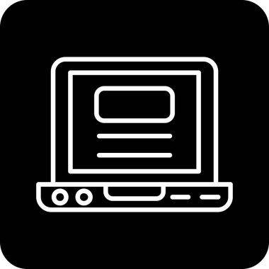 Bilgisayar ekranı. Basit tasarım