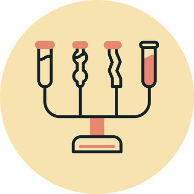 Modern b 'nin vektör illüstrasyonunda kan ikonu eksikliği