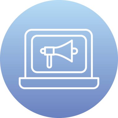 Bilgisayar. Web simgesi basit illüstrasyon