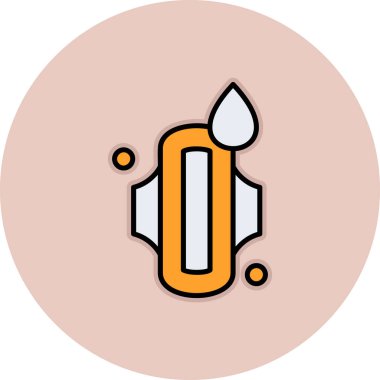 Tek izole edilmiş simgenin vektör illüstrasyonu