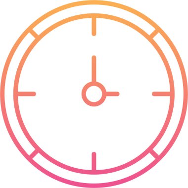 Saat simgesi vektör illüstrasyonu