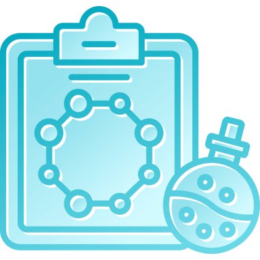 Mavi ve beyaz bir ikonun vektör illüstrasyonu