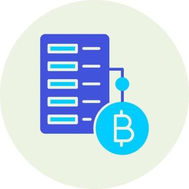 Bitcoin kripto para birimi madencilik simgesi