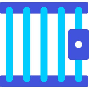 Mavi ve beyaz bir ikonun vektör illüstrasyonu