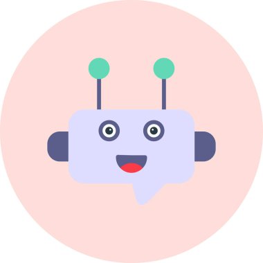 Robot simgesinin vektör illüstrasyonu