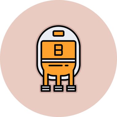 Robot simgesinin vektör illüstrasyonu