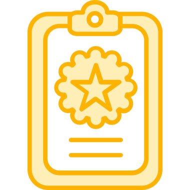 Ödül rozeti ikonu. özet ödül rozet vektör rengi düz izole