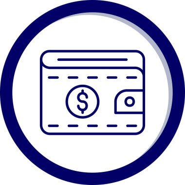 Para simgesi, basit vektör tasarımı