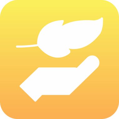 Bir simge ve beyaz arkaplan çizimi