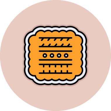 Ekmek. Web simgesi basit illüstrasyon