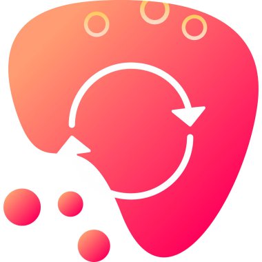 Kırmızı bir simgenin vektör illüstrasyonu