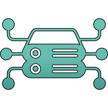 araba simgesi vektör illüstrasyonu