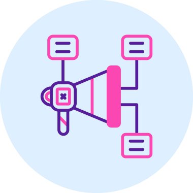 Uydu simgesinin vektör çizimi