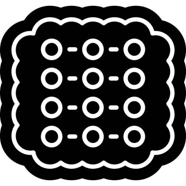 Çip. Web simgesi basit tasarım