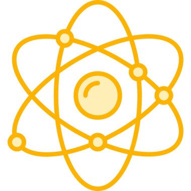 atom. Web simgesi basit illüstrasyon