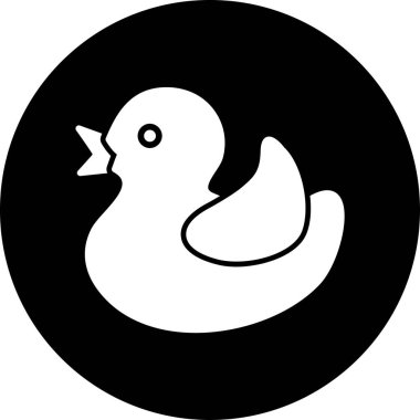 ördek simgesi vektör illüstrasyonu