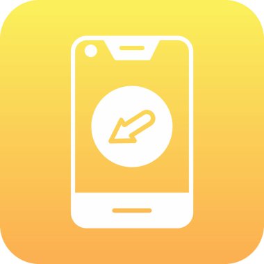 Moda tarzında izole edilmiş telefon simgesi