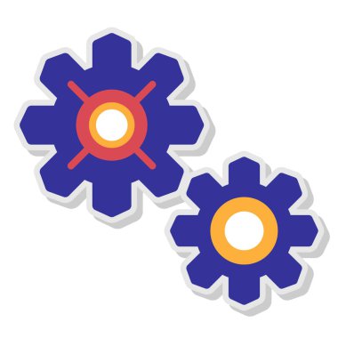 Teçhizat Web simgesi basit illüstrasyon